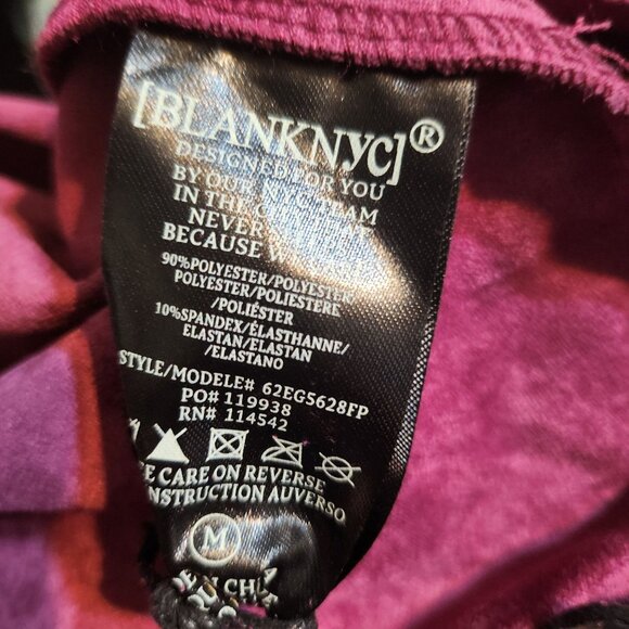 Blank NYC‎ Faux Suede Fringe Jacket Snap Closure & Chest Pockets Medium Burgundy - Picture 6 of 9